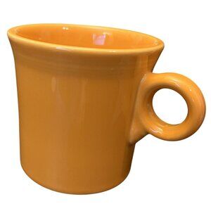 Homer Laughlin Fiesta Coffee Mug Tangerine Orange Tom & Jerry O Ring